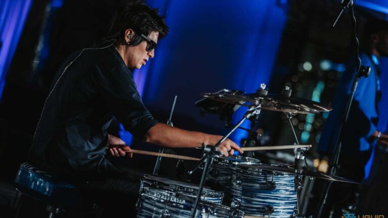 Shades of Blue Drummer