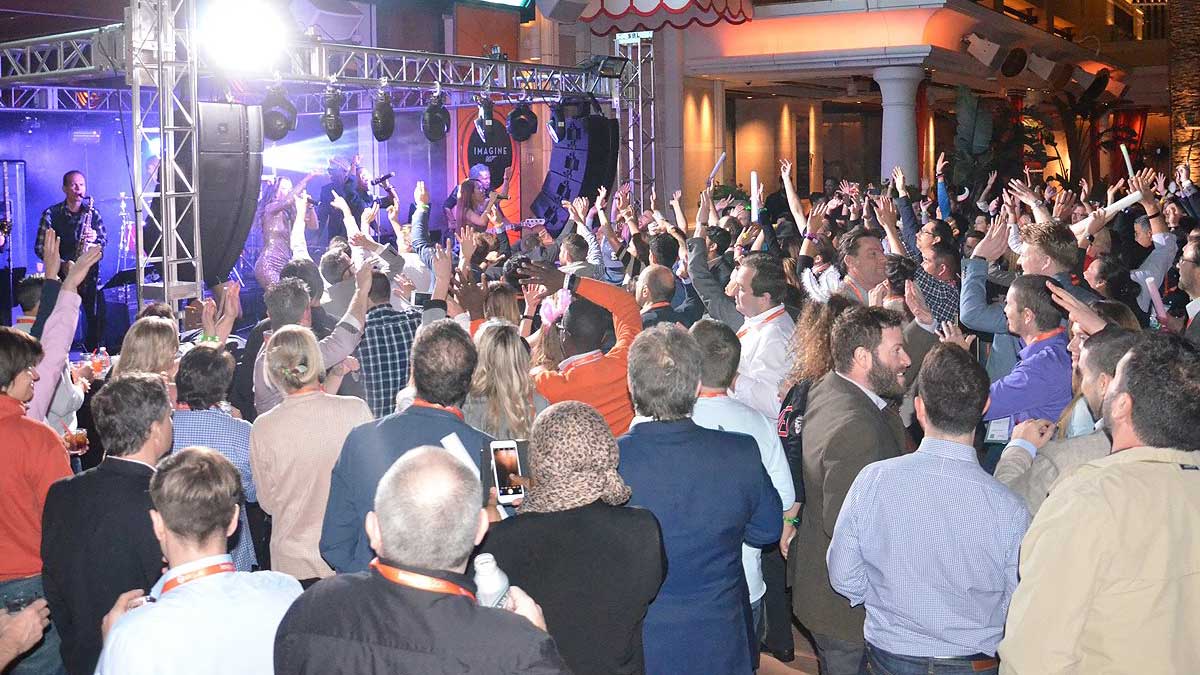 Shades of Blue Live Performance with Excited Crowd